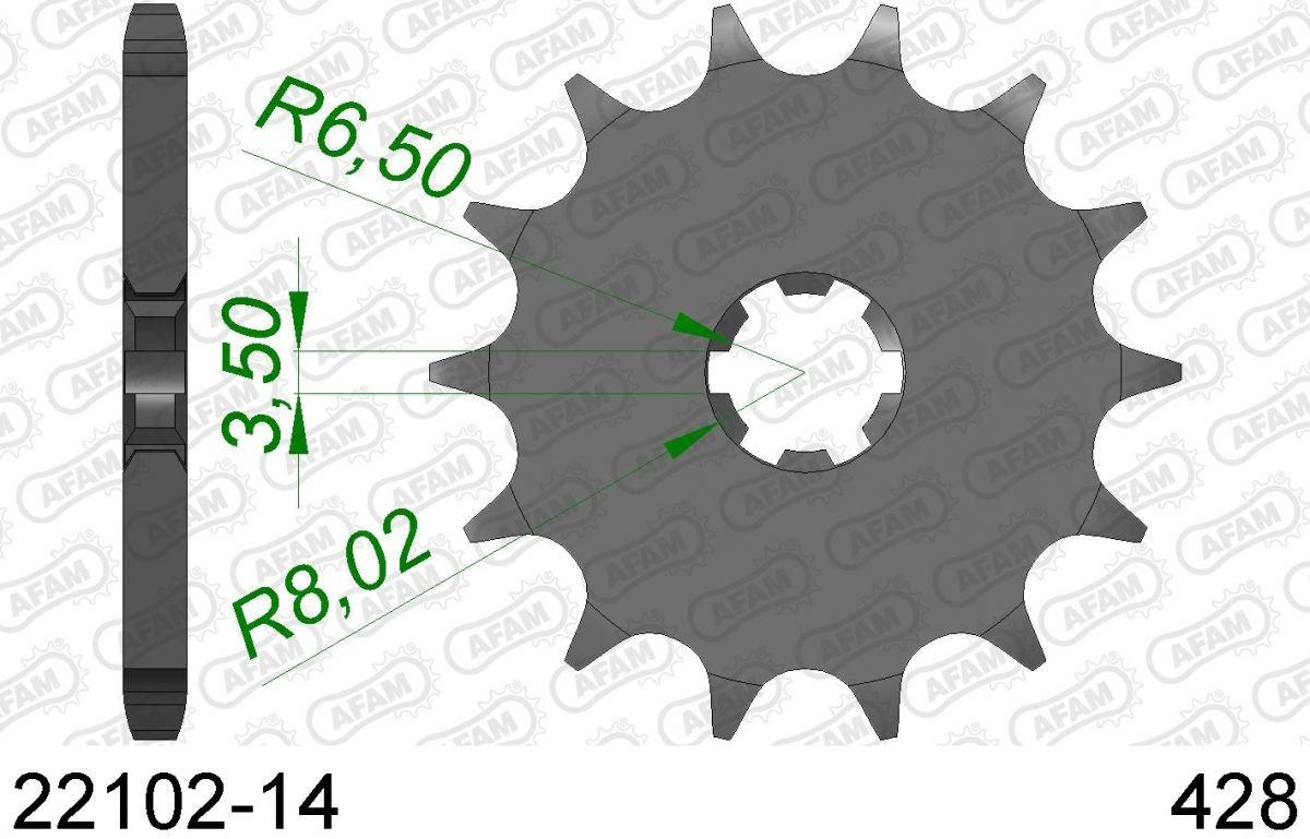 FRONT 14T, 428