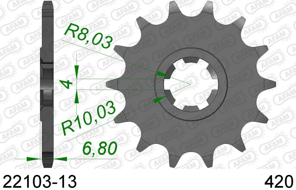 FRONT 13T, 420