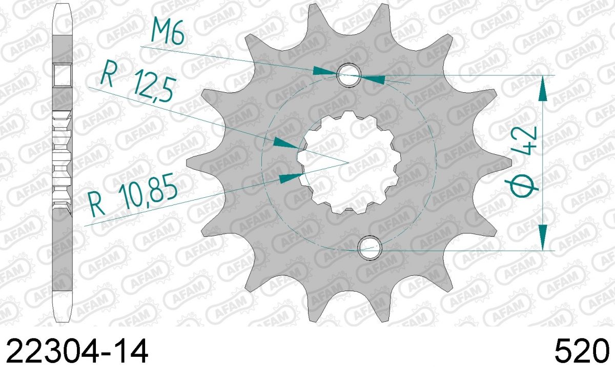 FRONT 14T, 520