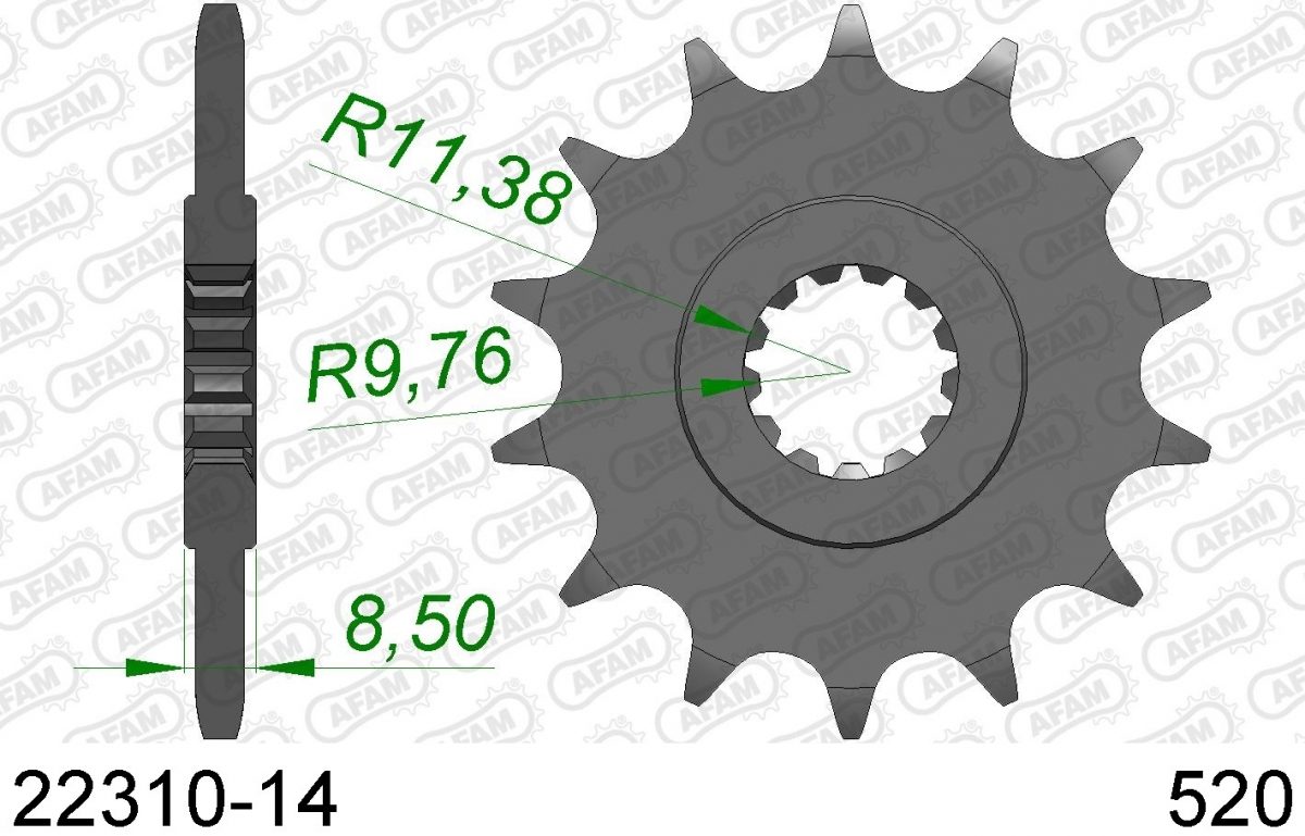 FRONT 14T, 520