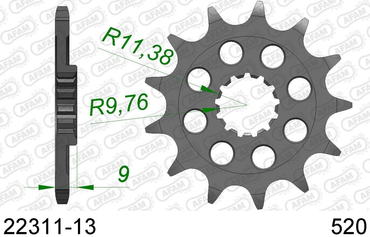 FRONT 13T, 520