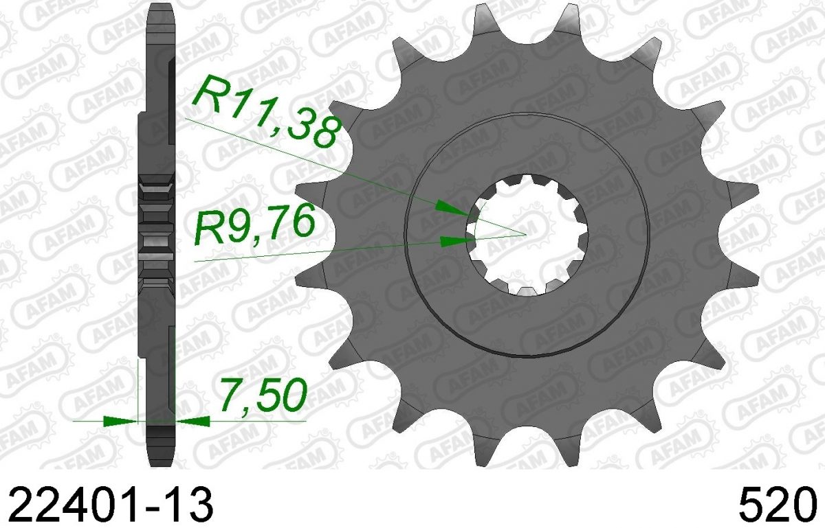 FRONT 13T, 520