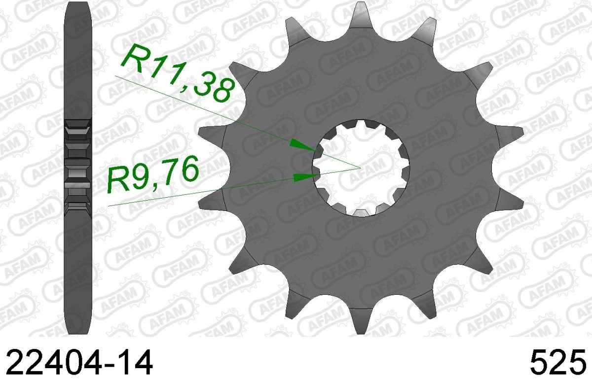 FRONT 14T, 525