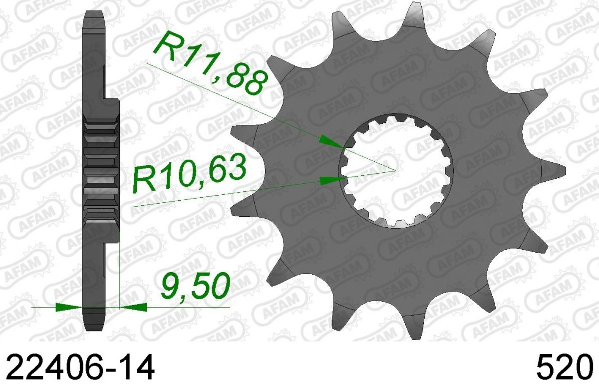 FRONT 14T, 520