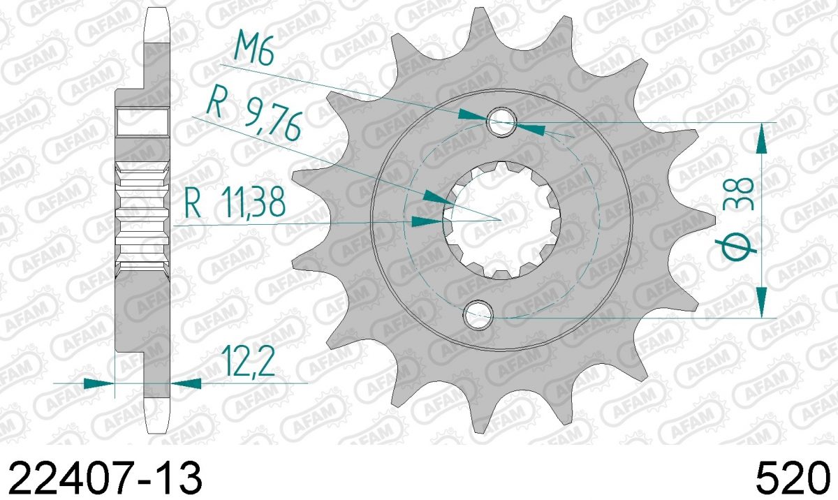 FRONT 13T, 520