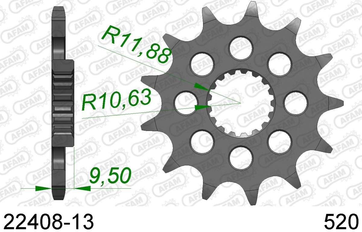 FRONT 13T, 520