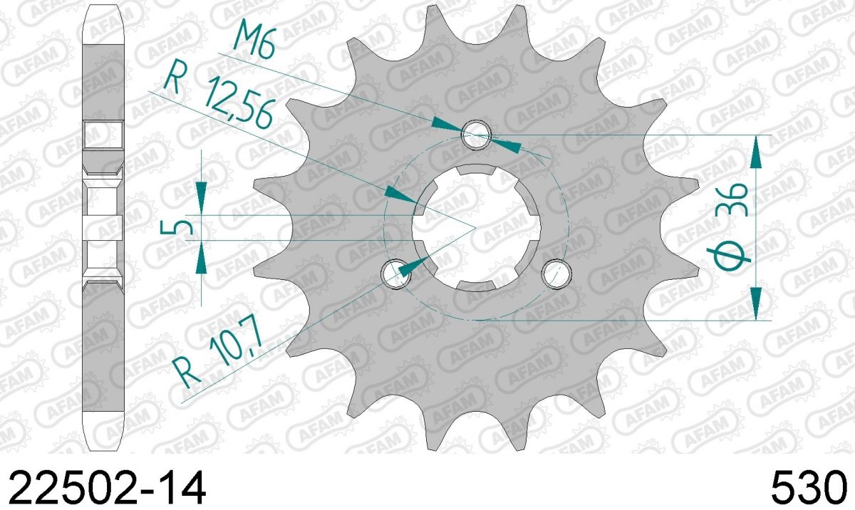FRONT 14T, 530