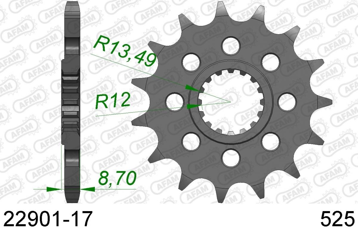 FRONT 17T, 525