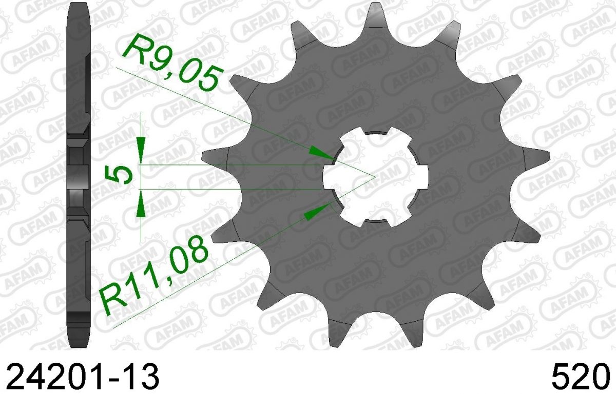 FRONT 13T, 520