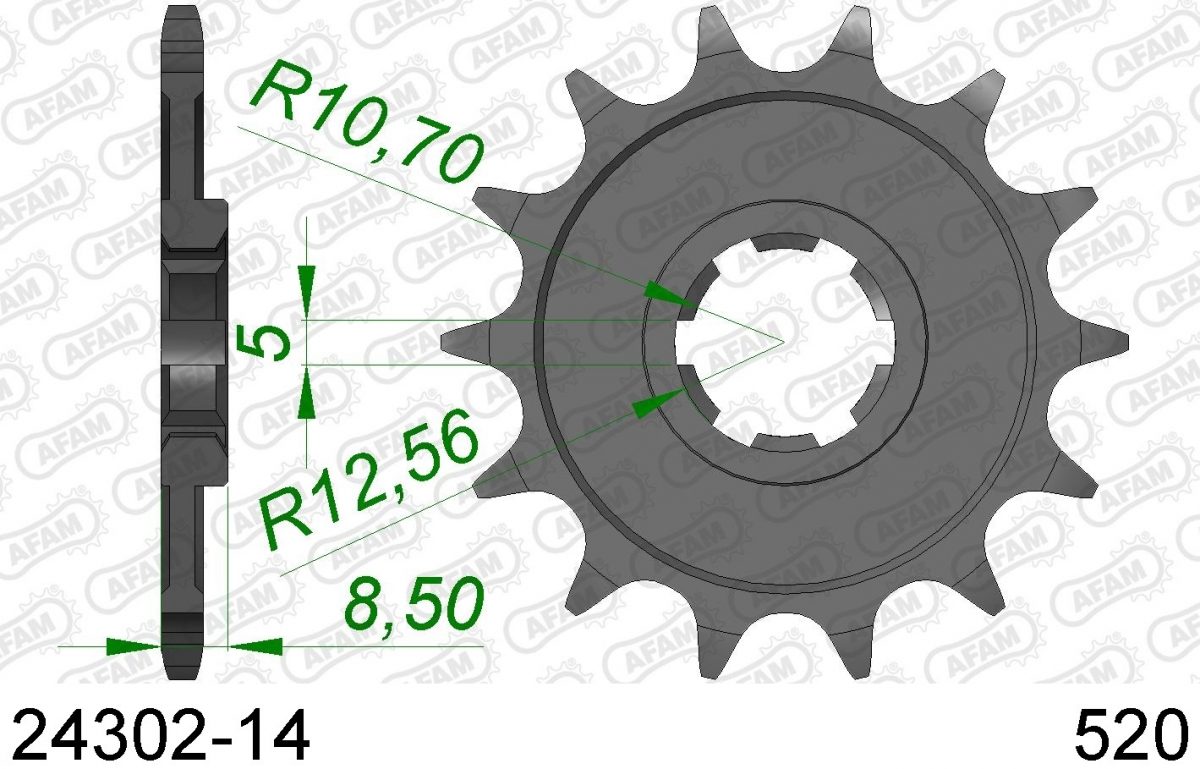 FRONT 14T, 520