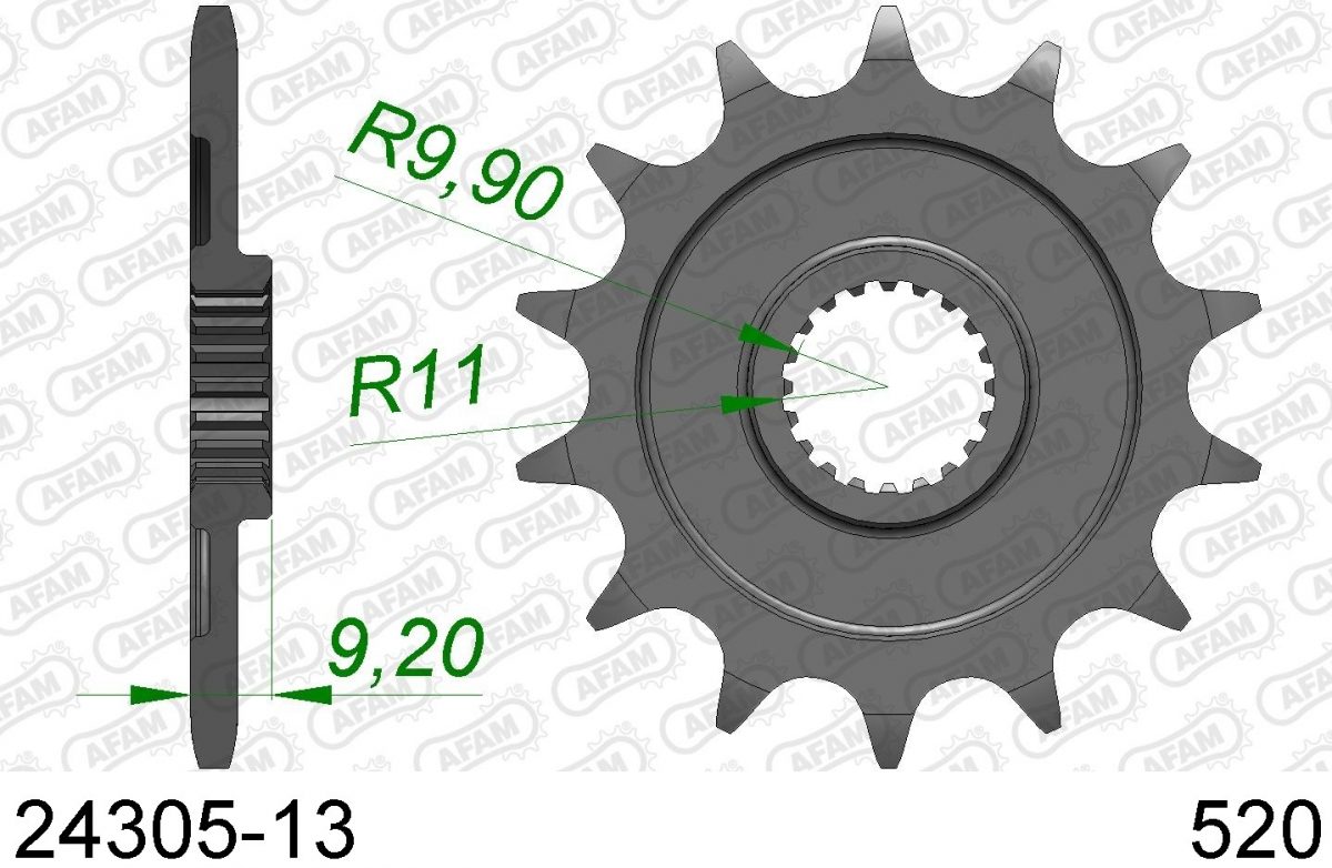 FRONT 13T, 520