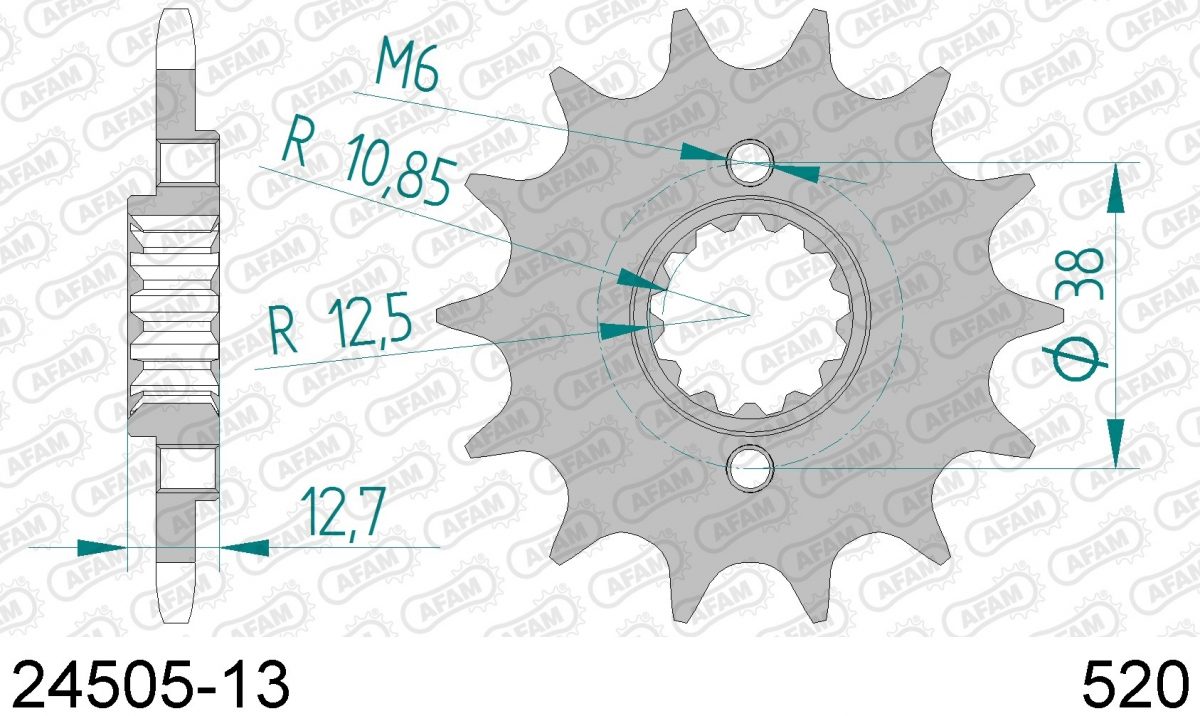 FRONT 13T, 520