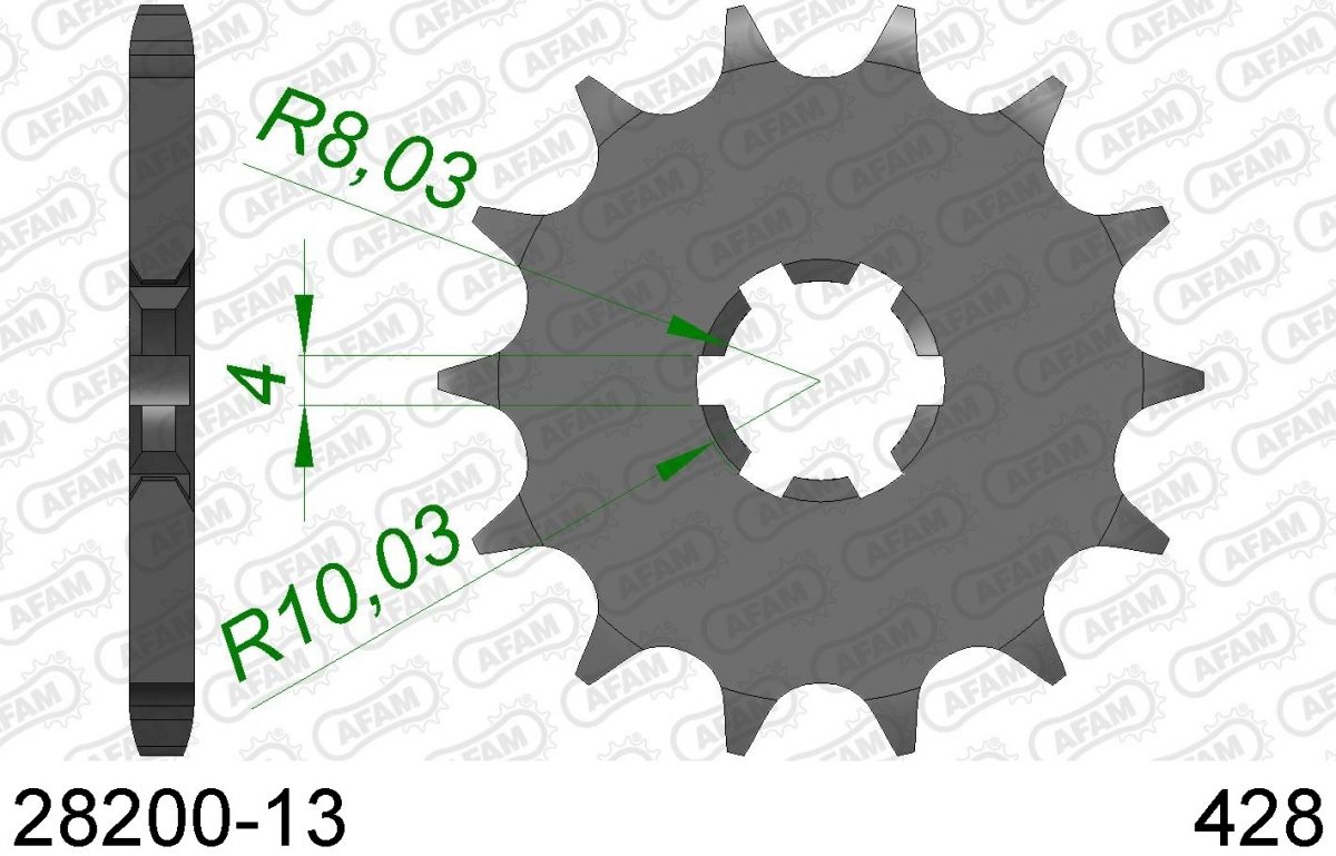 FRONT 13T, 428