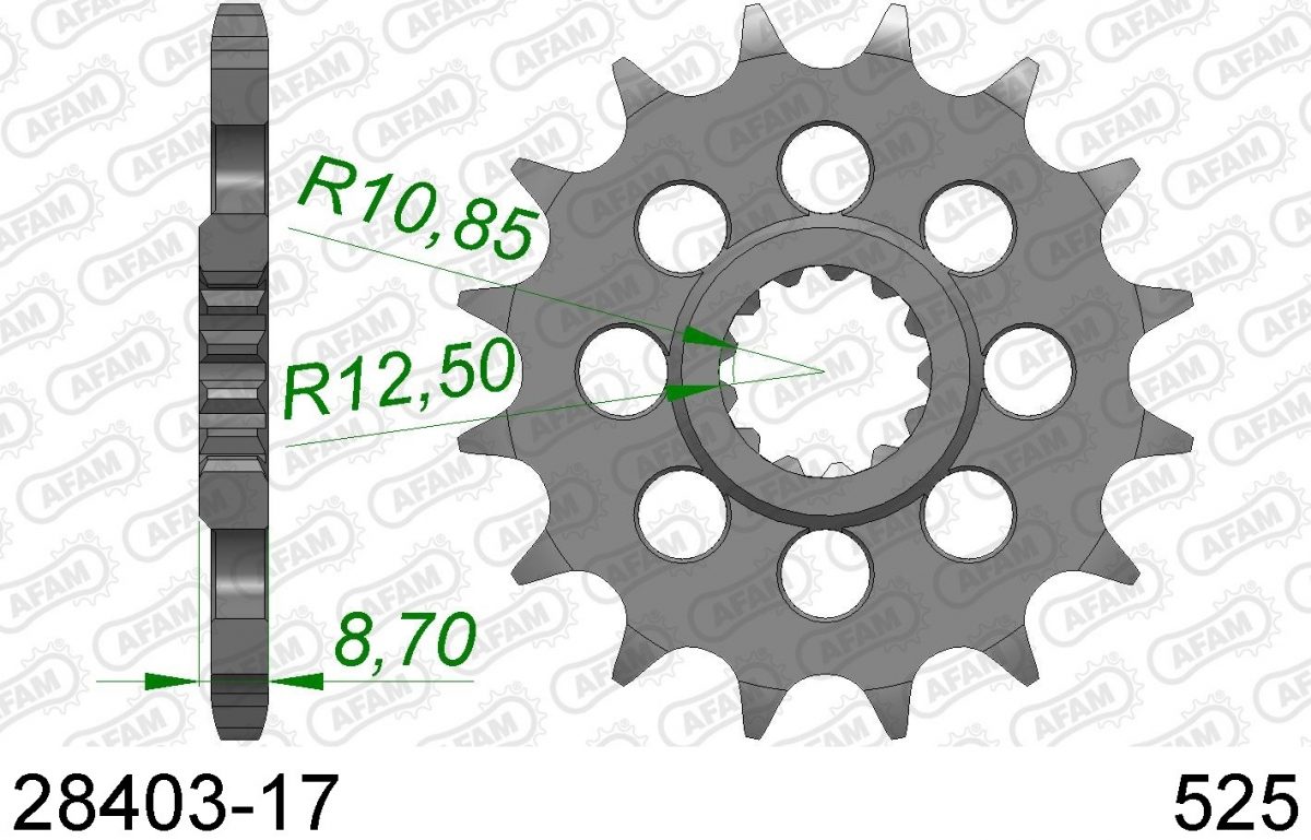 FRONT 17T, 525