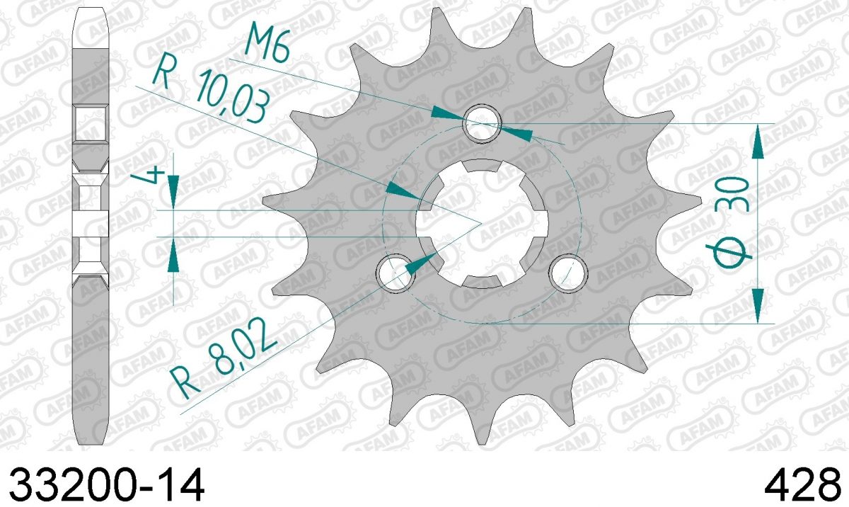 FRONT 14T, 428