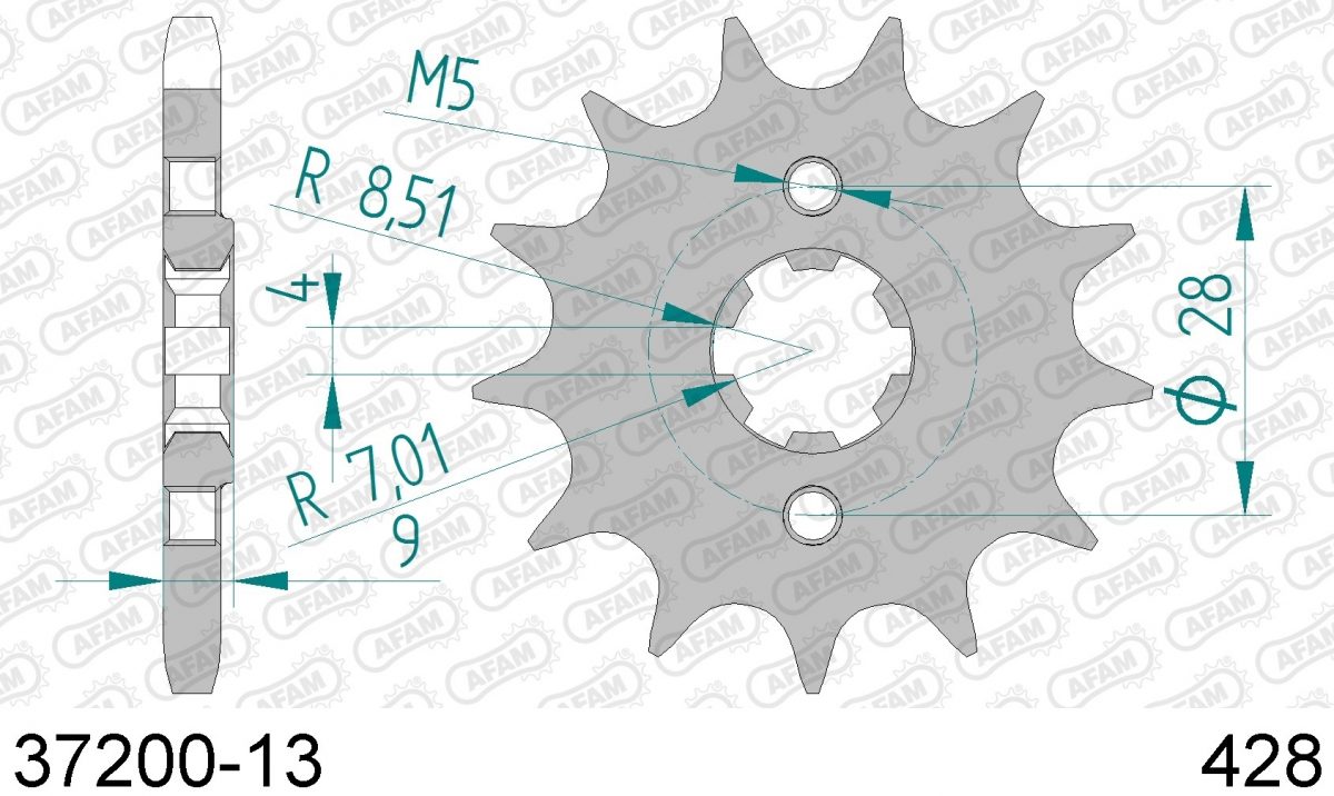 FRONT 13T, 428