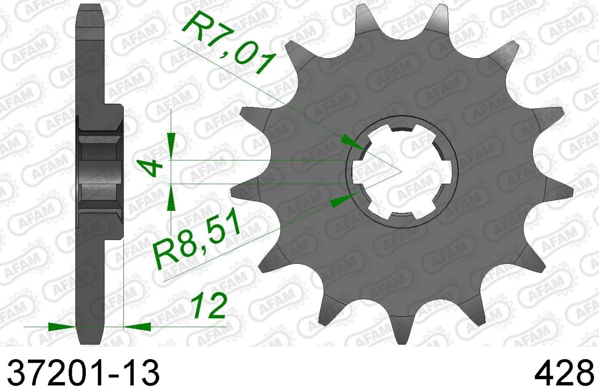 FRONT 13T, 428