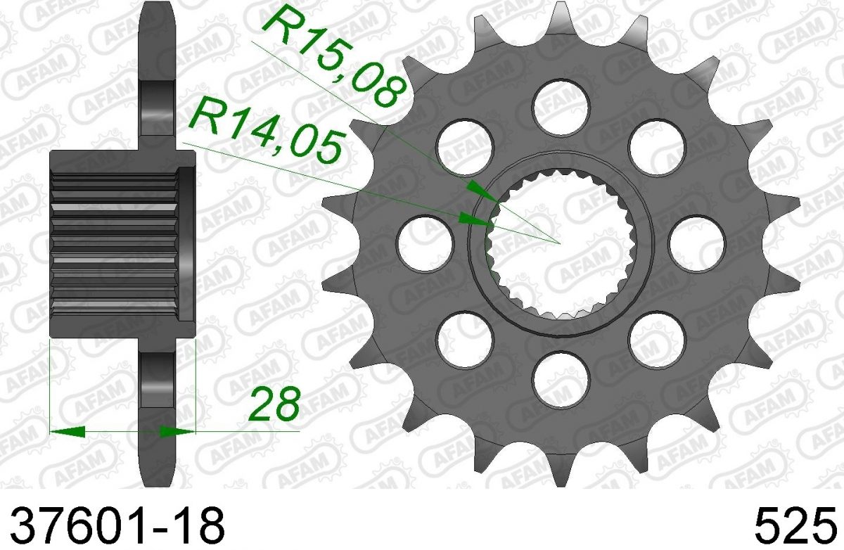 FRONT 18T, 525