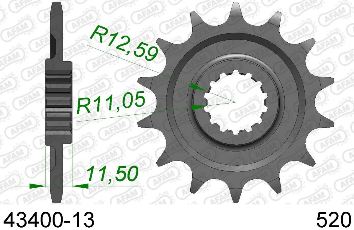 FRONT 13T, 520