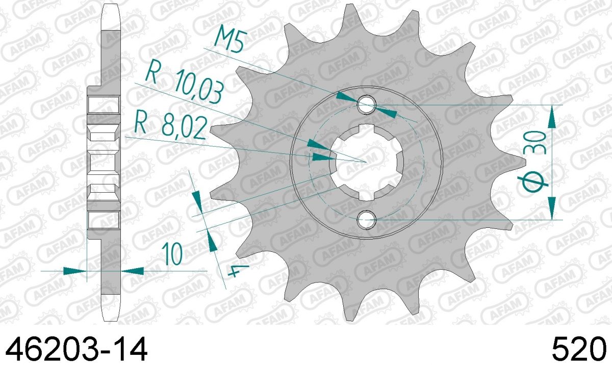 FRONT 14T, 520