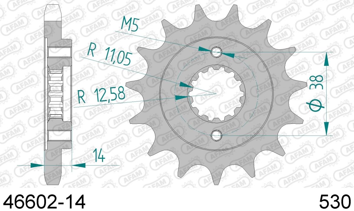 FRONT 14T, 530