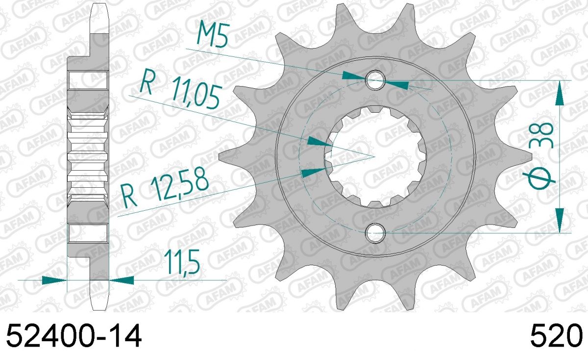 FRONT 14T, 520