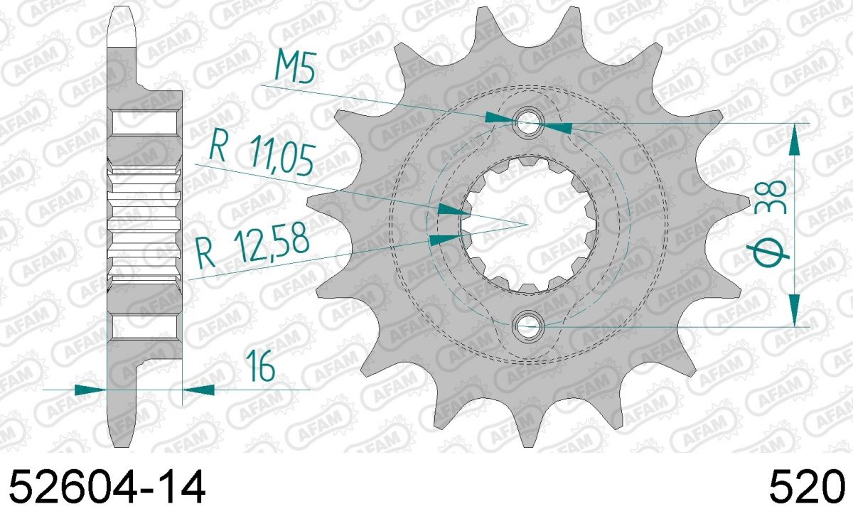 FRONT 14T, 520