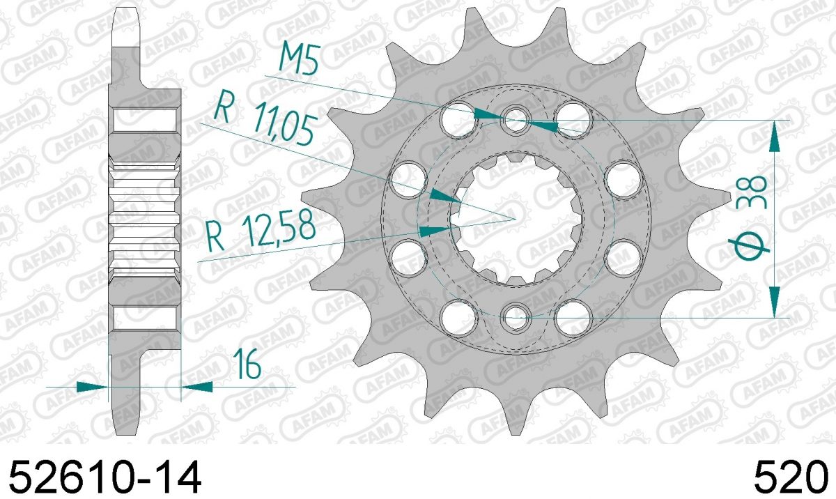 FRONT 14T, 520