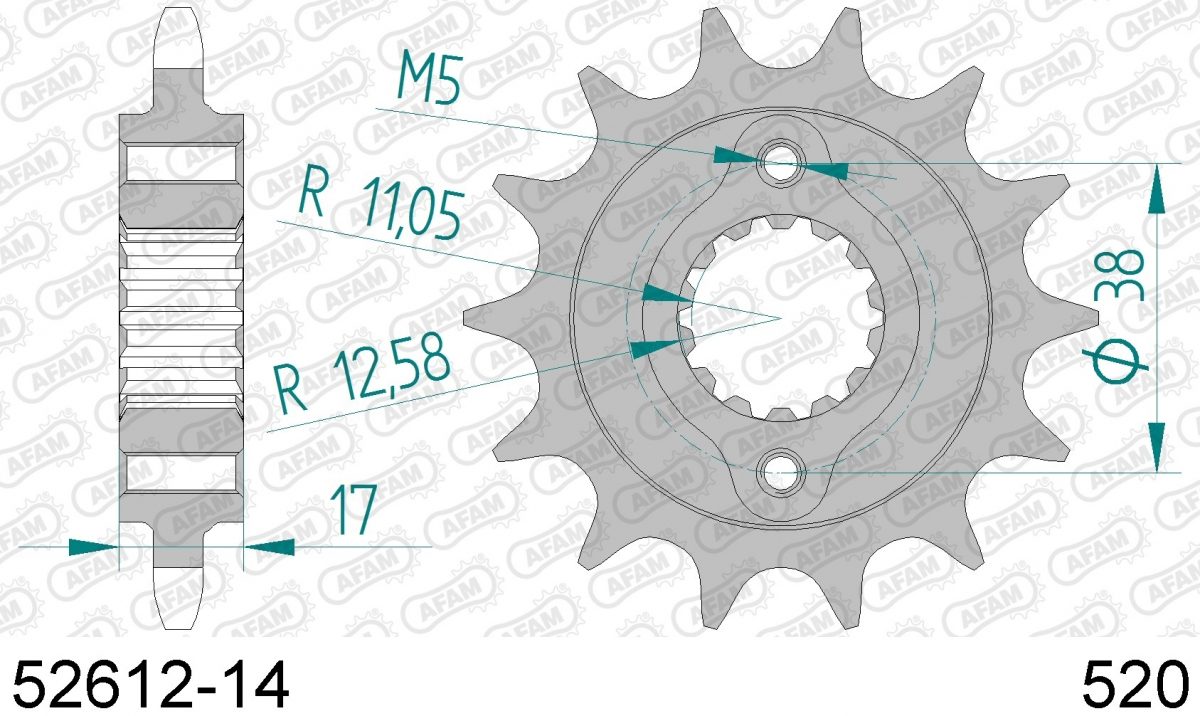 FRONT 14T, 520