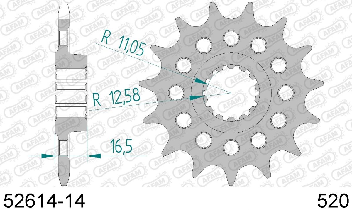 FRONT 14T, 520