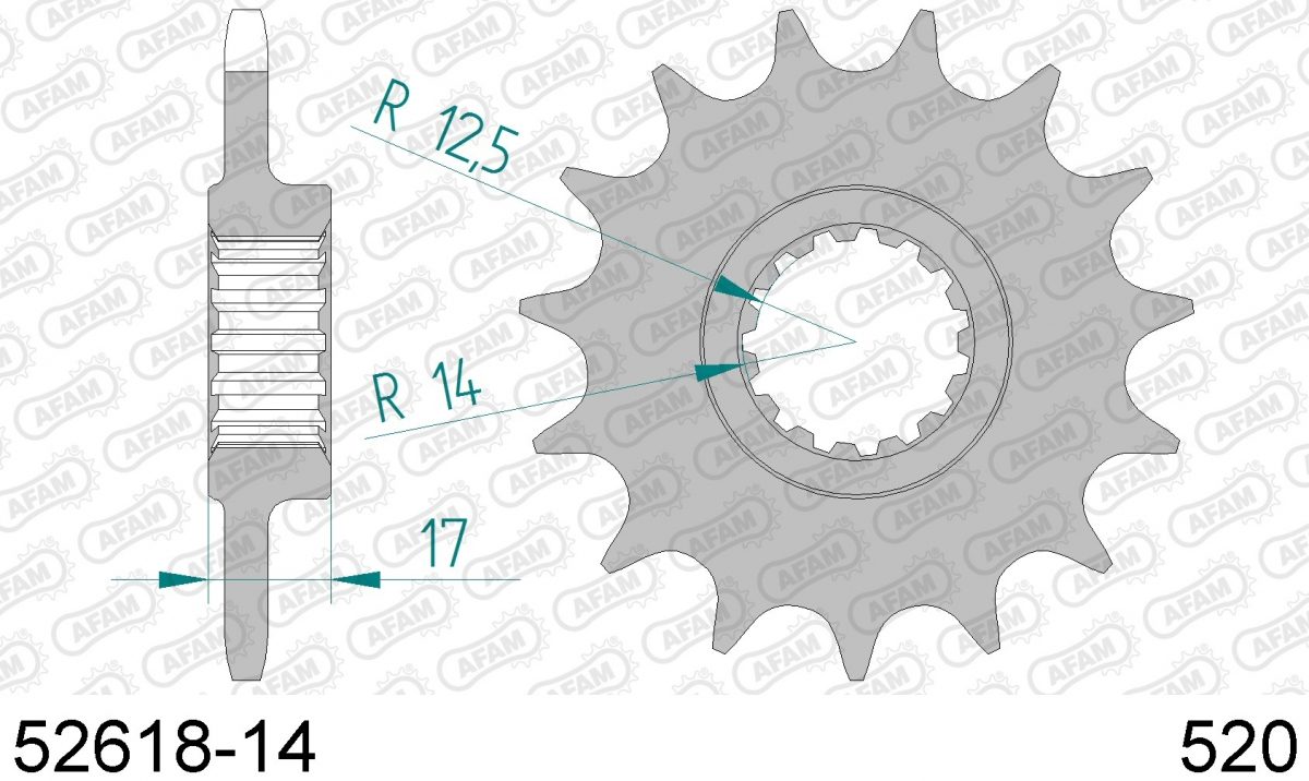 FRONT 14T, 520