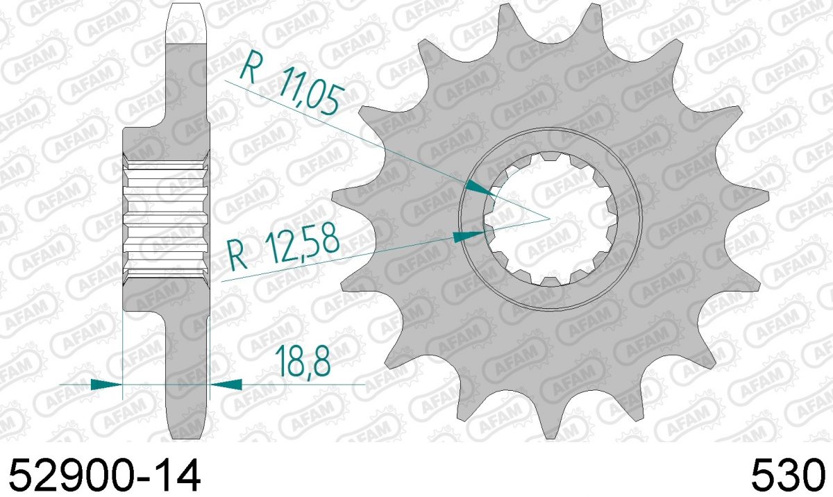 FRONT 14T, 530