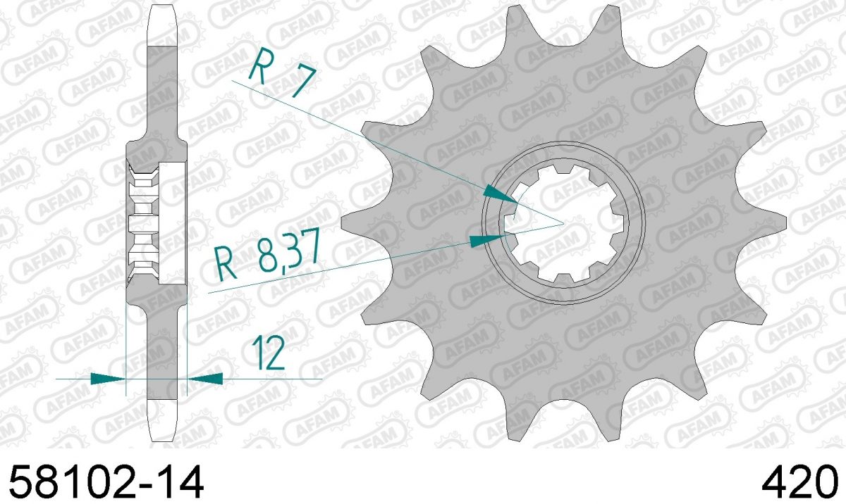 FRONT 14T, 420
