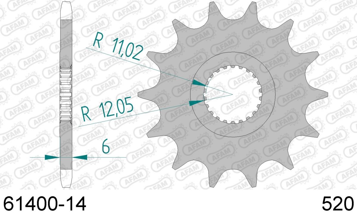 FRONT 14T, 520
