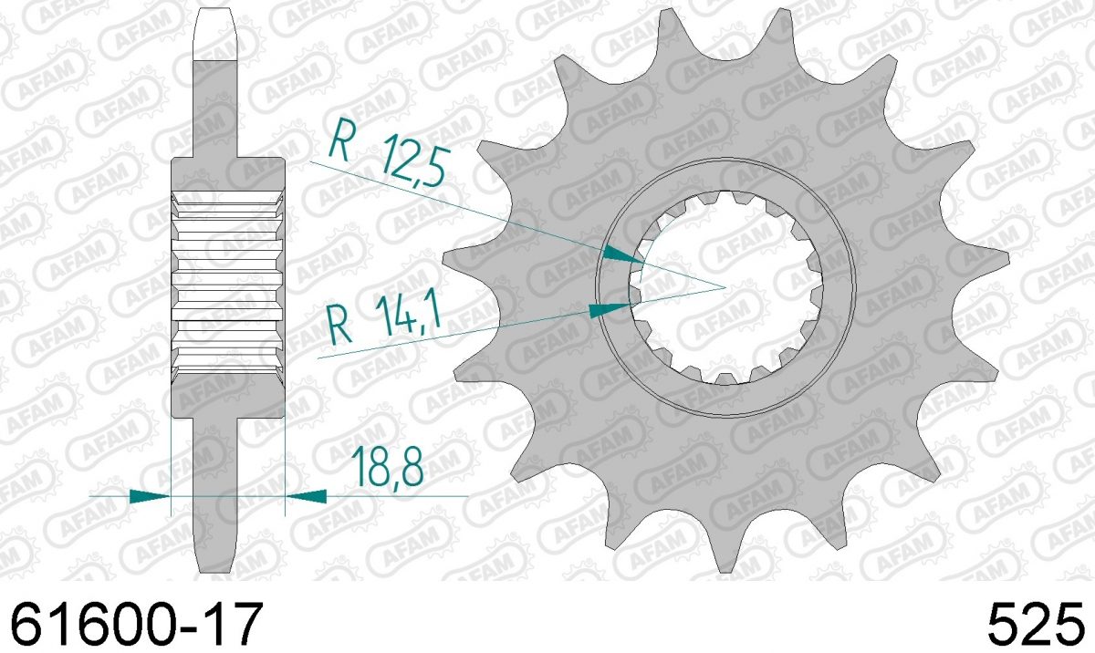 FRONT 17T, 525