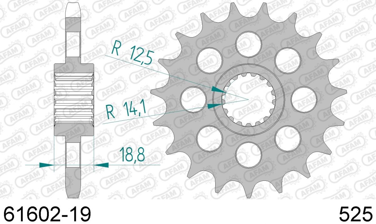 FRONT 19T, 525