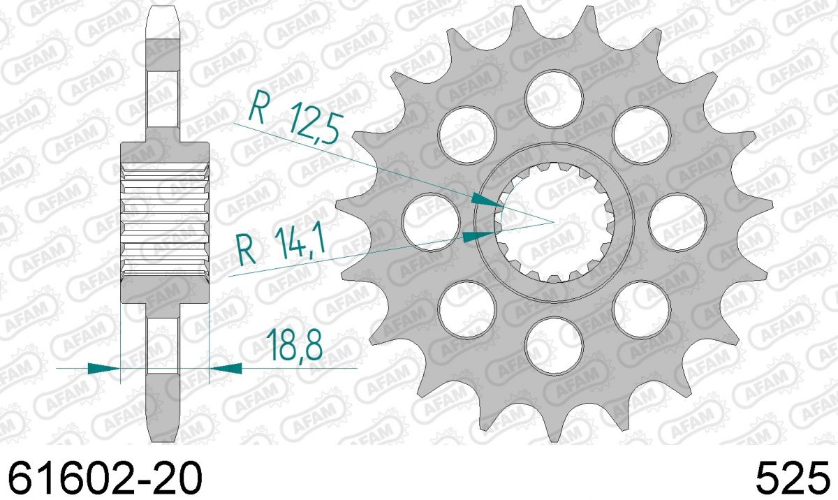 FRONT 20T, 525