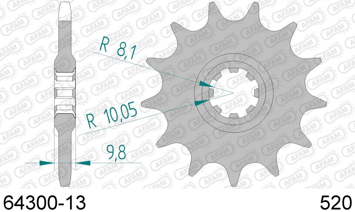 FRONT 13T, 520