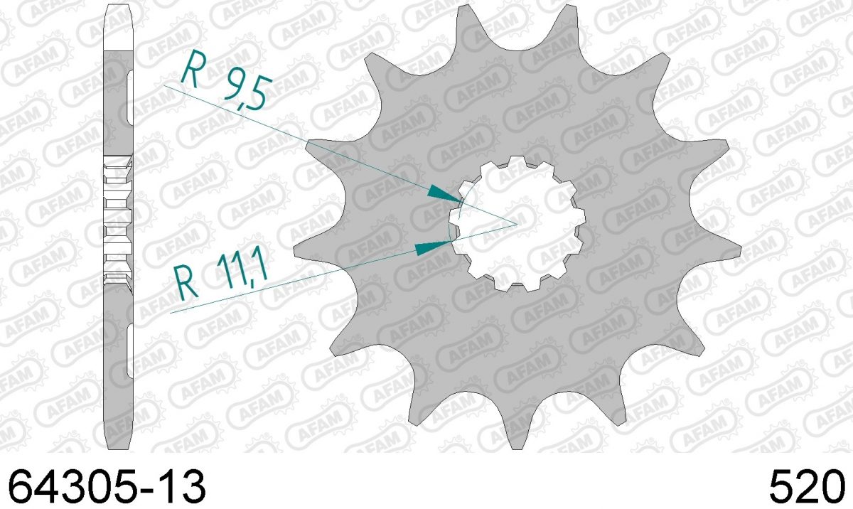 FRONT 13T, 520