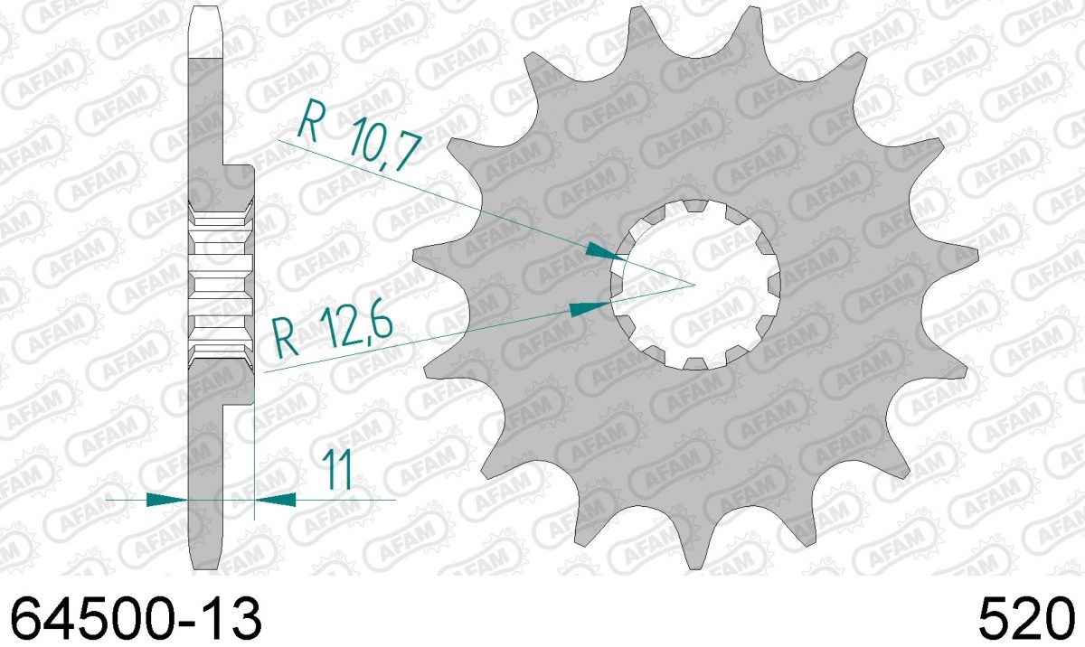 FRONT 13T, 520
