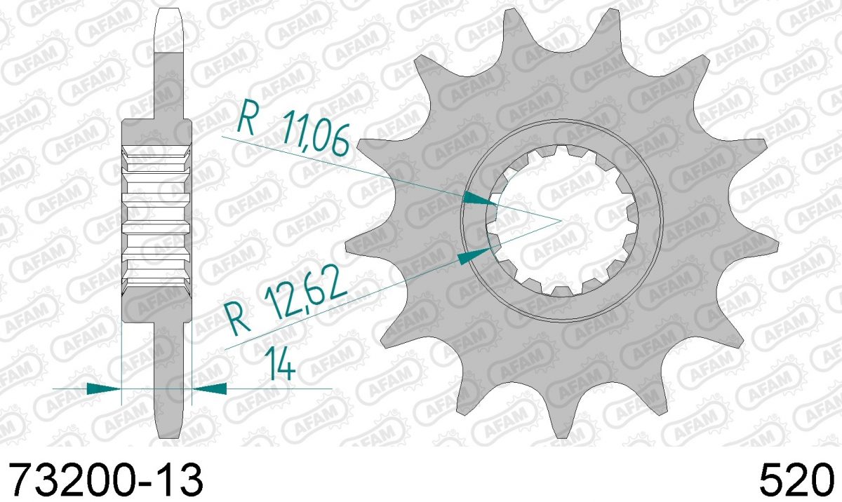 FRONT 13T, 520
