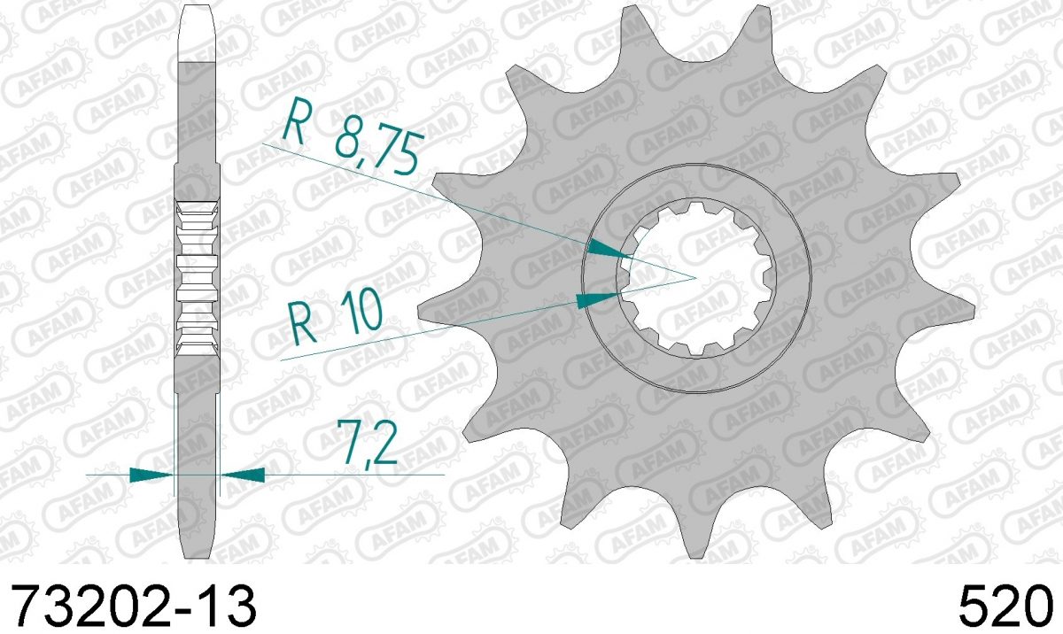 FRONT 13T, 520