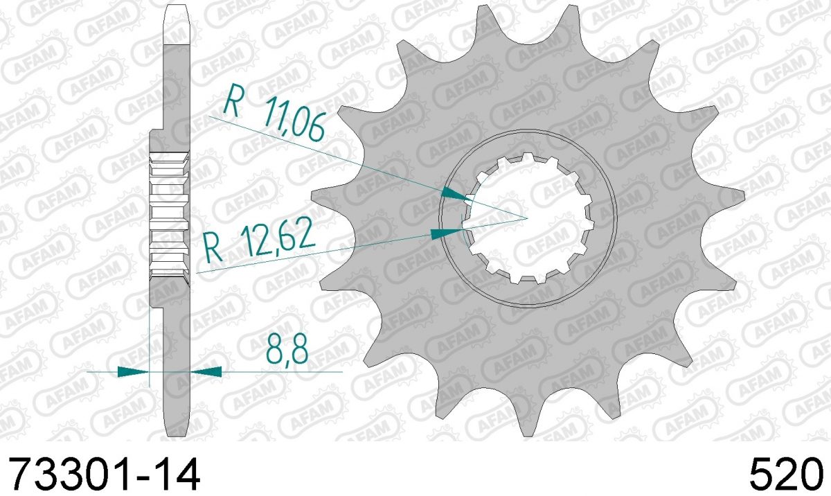 FRONT 14T, 520