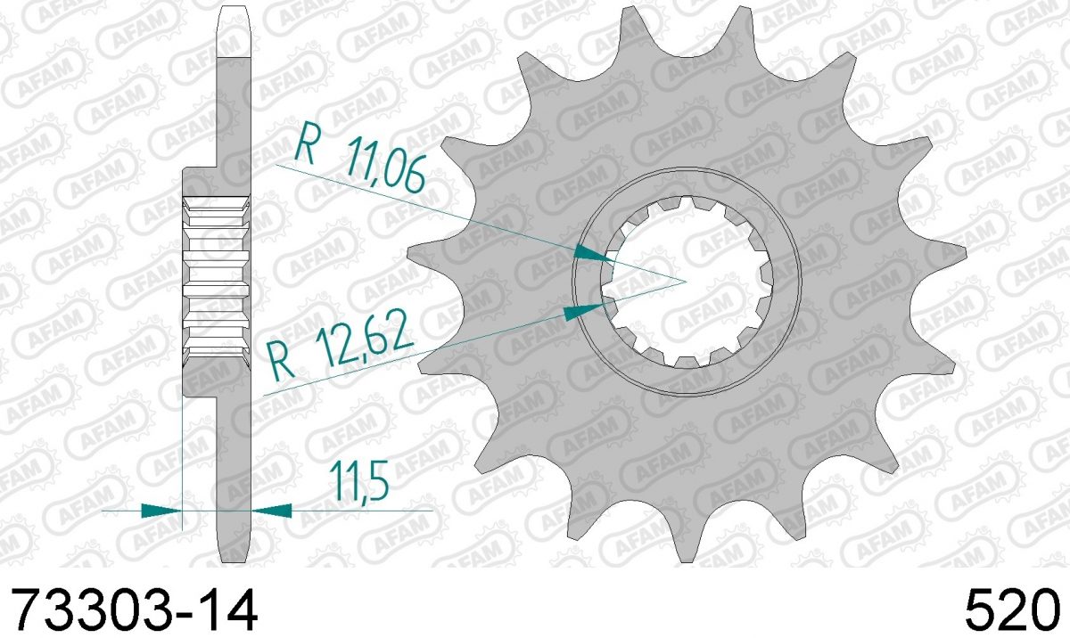 FRONT 14T, 520