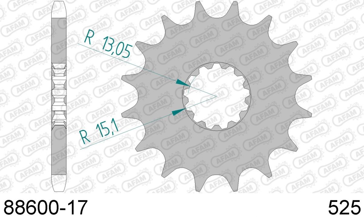 FRONT 17T, 525