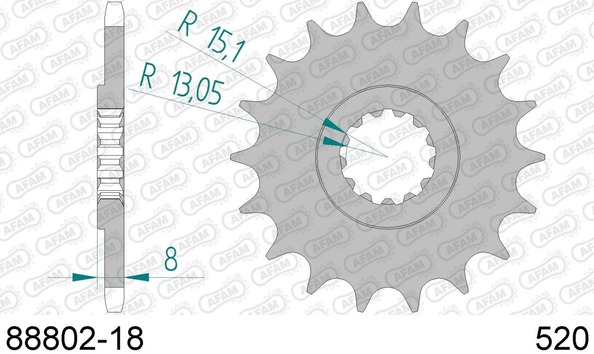 FRONT 18T, 520