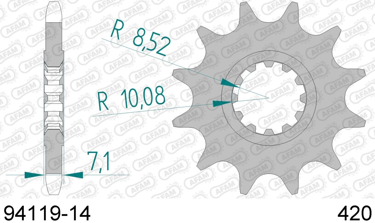 FRONT 14T, 420