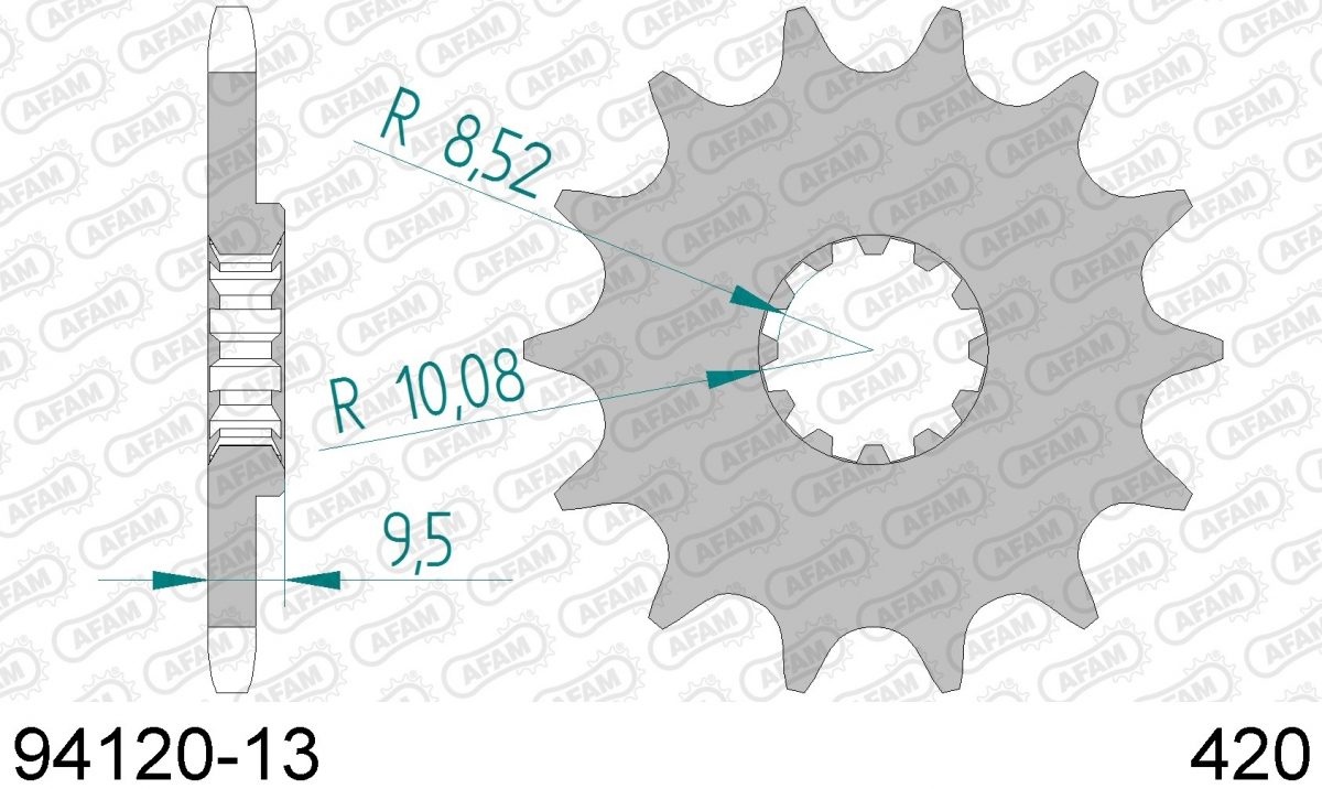 FRONT 13T, 420