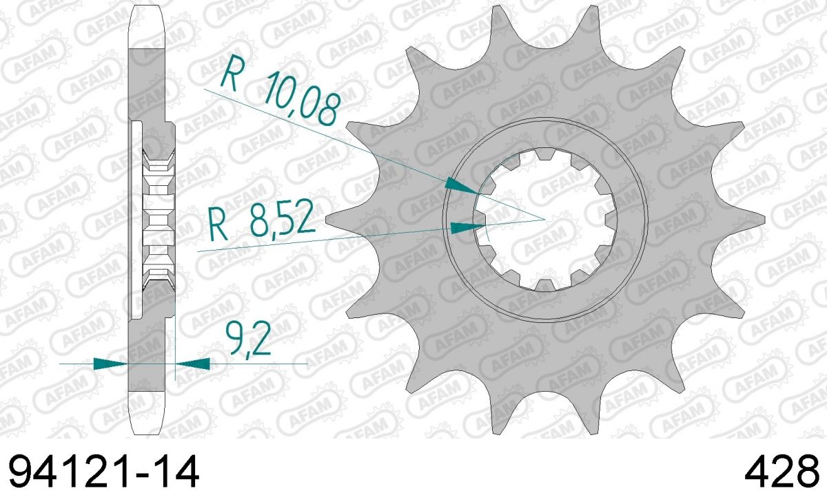 FRONT 14T, 428