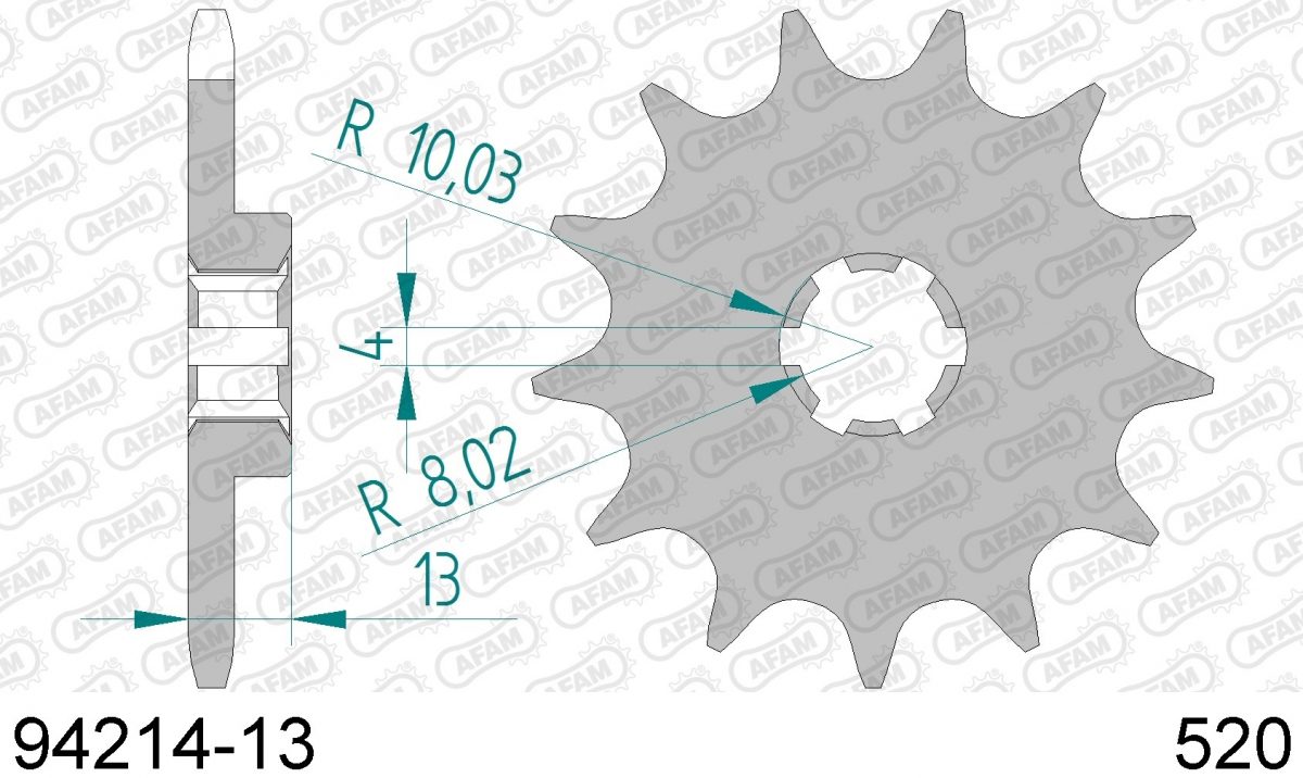 FRONT 13T, 520